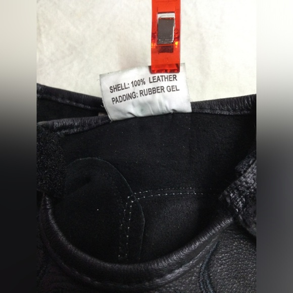 Flame embroideredLeather shortys.  XS - Picture 4 of 6